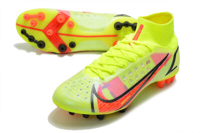 Nike Mercurial Superfly 8 Elite AG Artificial Grass Soccer Cleats - Yellow/Black/Red