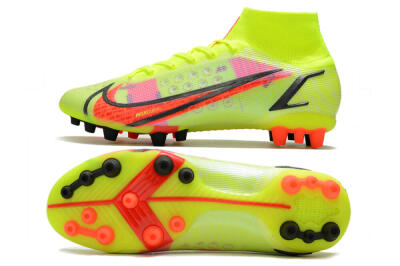 Nike Mercurial Superfly 8 Elite AG Artificial Grass Soccer Cleats - Yellow/Black/Red