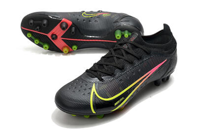 Nike Mercurial Vapor 14 Elite AG Artificial Grass Soccer Cleats - Black/Yellow/Pink