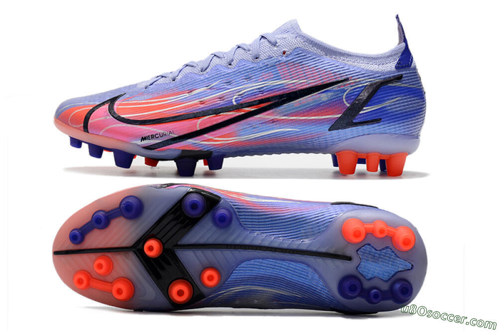 Nike Mercurial Vapor 14 Elite AG Artificial Grass Soccer Cleats - Blue/Red/Black 0