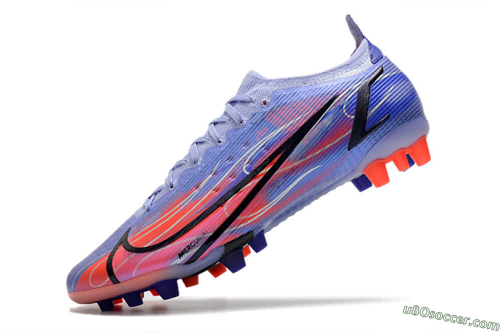 Nike Mercurial Vapor 14 Elite AG Artificial Grass Soccer Cleats - Blue/Red/Black 5