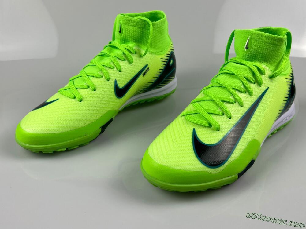 Nike Air Zoom Mercurial Superfly 10 Elite TF Artificial Turf Soccer Shoes - Yellow/Black/White