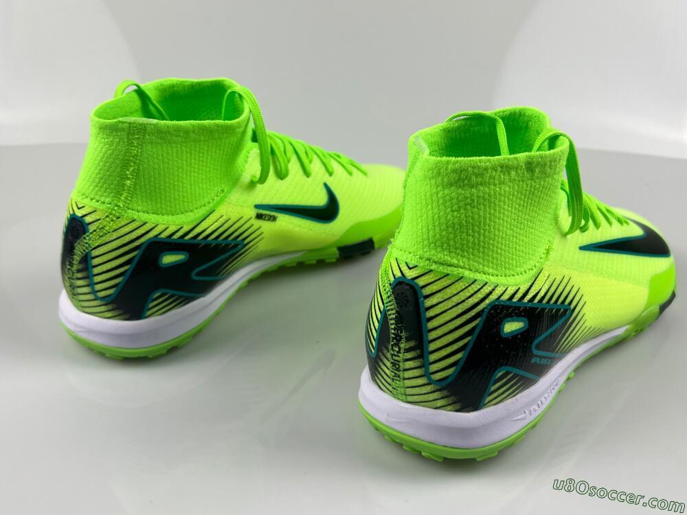Nike Air Zoom Mercurial Superfly 10 Elite TF Artificial Turf Soccer Shoes - Yellow/Black/White