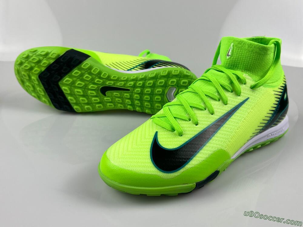 Nike Air Zoom Mercurial Superfly 10 Elite TF Artificial Turf Soccer Shoes - Yellow/Black/White