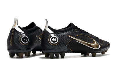 Nike Mercurial Vapor 14 Elite AG Artificial Grass Soccer Cleats - Black/Gold/Silver
