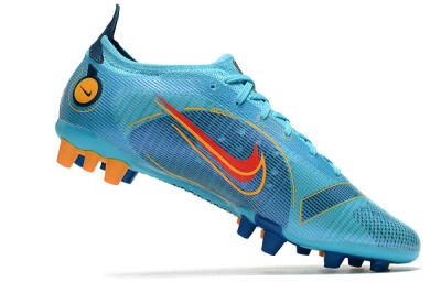 Nike Mercurial Vapor 14 Elite AG Artificial Grass Soccer Cleats - Blue/Yellow/Red