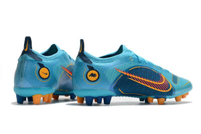 Nike Mercurial Vapor 14 Elite AG Artificial Grass Soccer Cleats - Blue/Yellow/Red