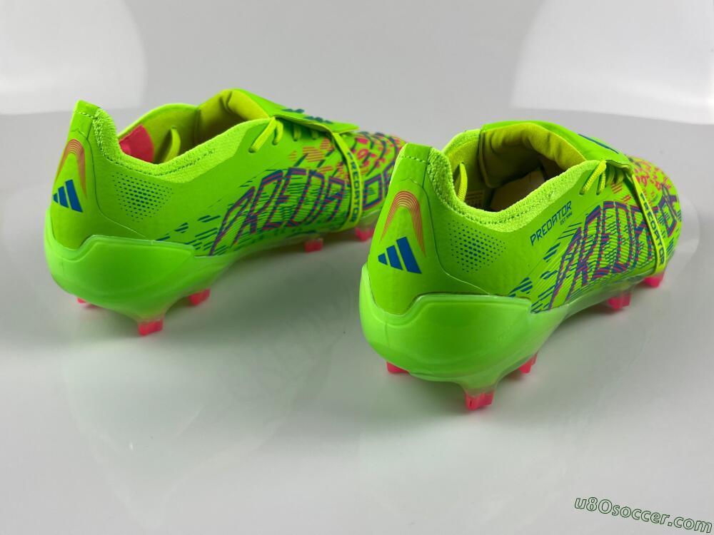 Adidas Predator Elite Foldover Tongue FG Firm Ground Soccer Cleats - Yellow/Blue/Purple