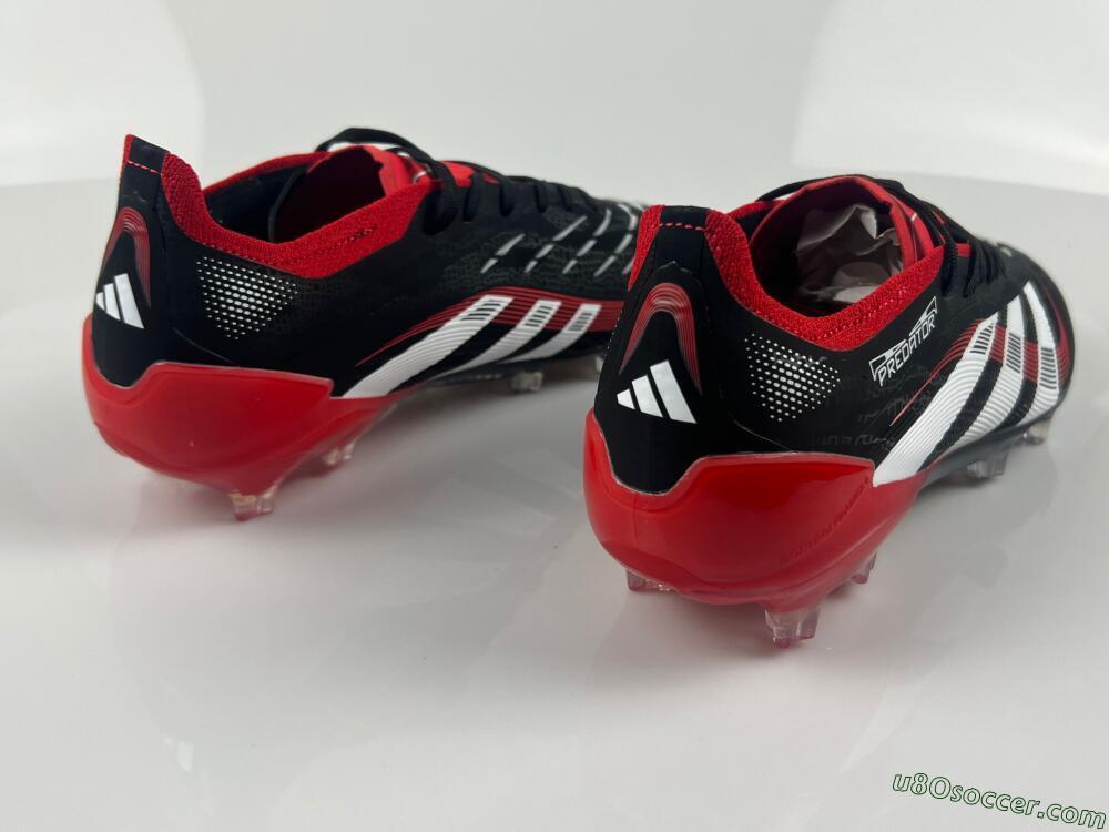 Adidas Predator 24 Elite FG Firm Ground Soccer Cleats - Black/White/Red