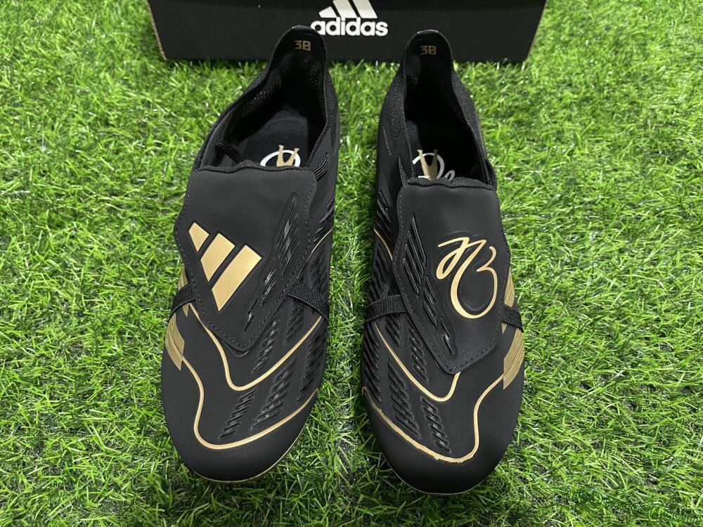 Adidas Predator Elite Tongue FG Firm Ground Soccer Cleats - Black/Gold