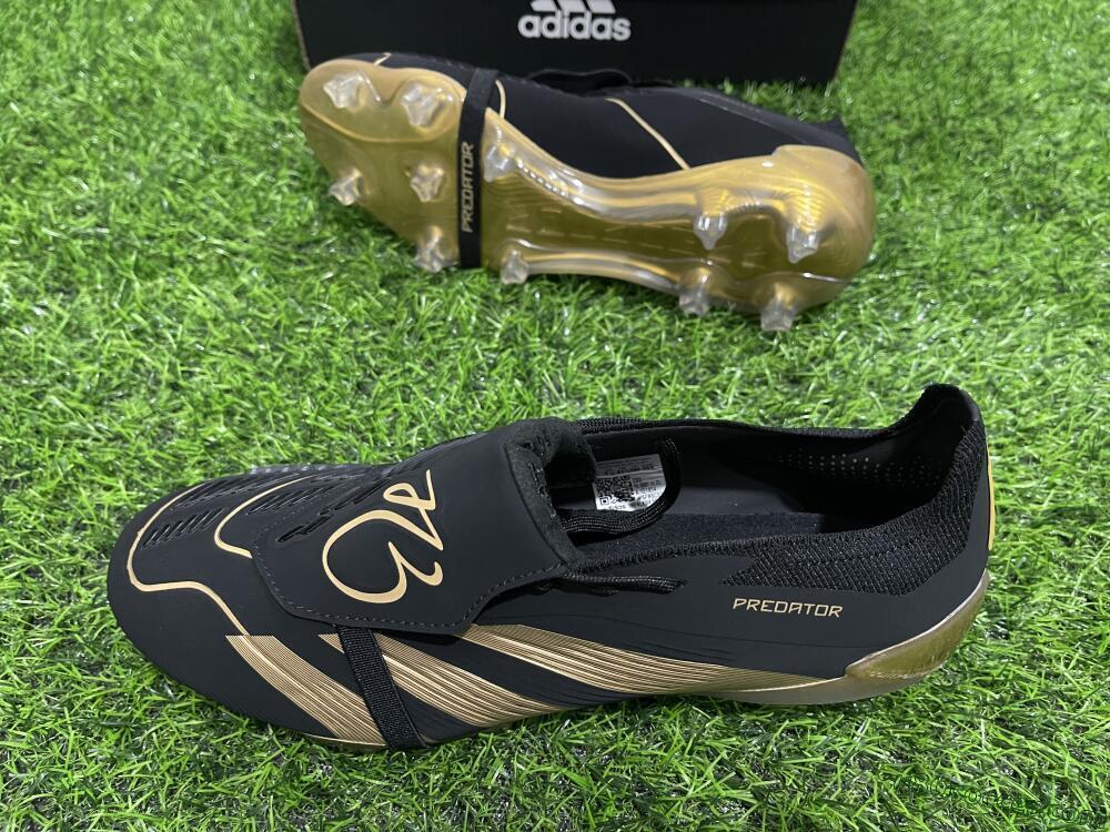 Adidas Predator Elite Tongue FG Firm Ground Soccer Cleats - Black/Gold
