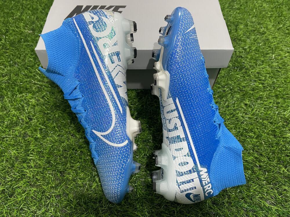 Nike Mercurial Superfly 7 Elite FG Firm Ground Soccer Cleats - Blue/White