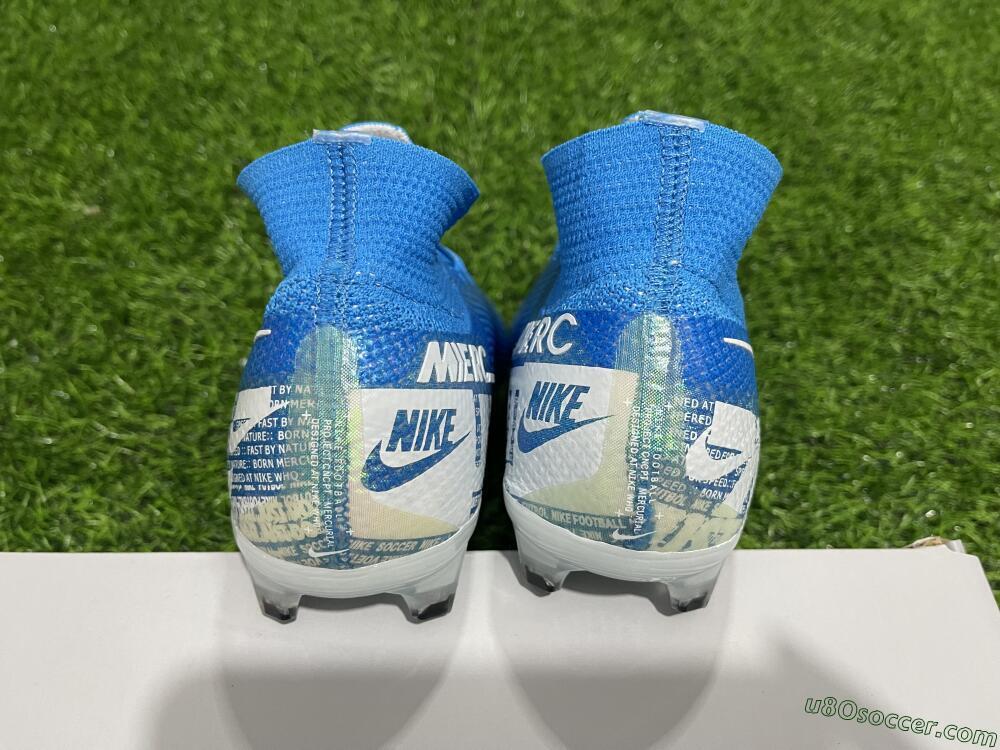 Nike Mercurial Superfly 7 Elite FG Firm Ground Soccer Cleats - Blue/White