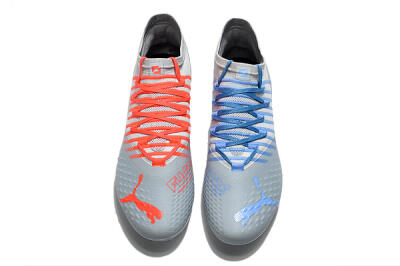 Puma Future Z 1.1 AG Artificial Grass Soccer Cleats - Grey/Blue