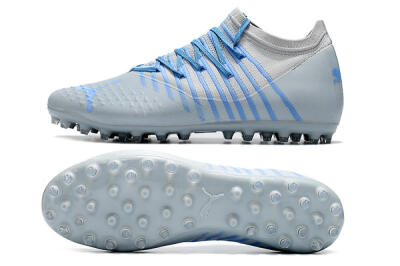 Puma Future Z 1.1 AG Artificial Grass Soccer Cleats - Grey/Blue