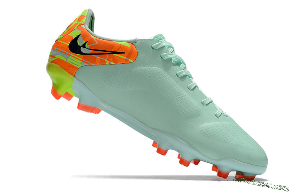 Nike Tiempo Legend 9 Elite FG Firm Ground Soccer Cleats - Jade/Yellow/Black 4