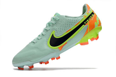 Nike Tiempo Legend 9 Elite FG Firm Ground Soccer Cleats - Jade/Yellow/Black