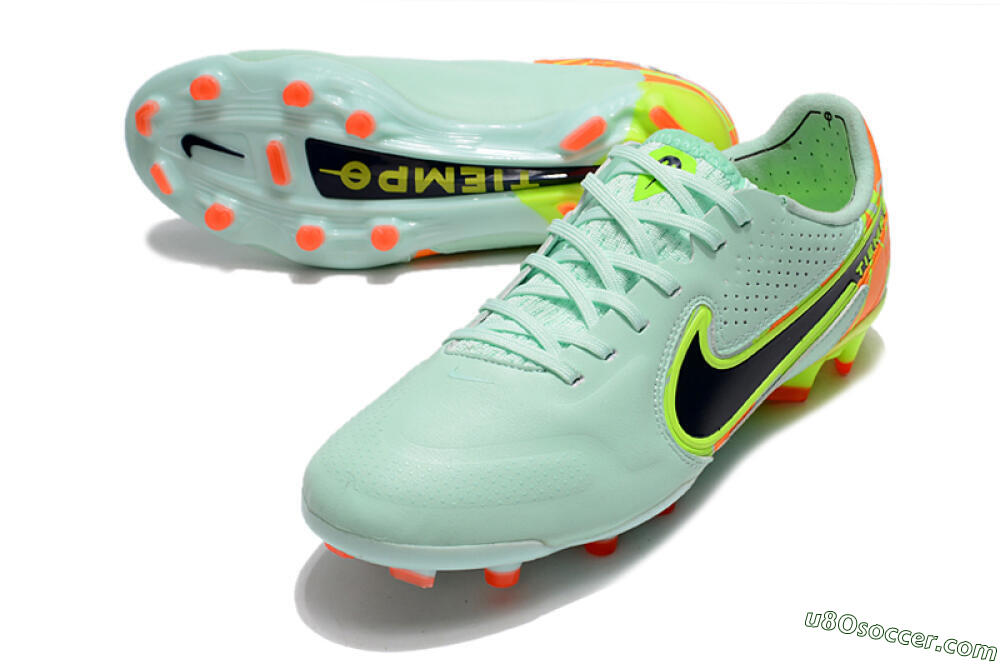 Nike Tiempo Legend 9 Elite FG Firm Ground Soccer Cleats - Jade/Yellow/Black 3