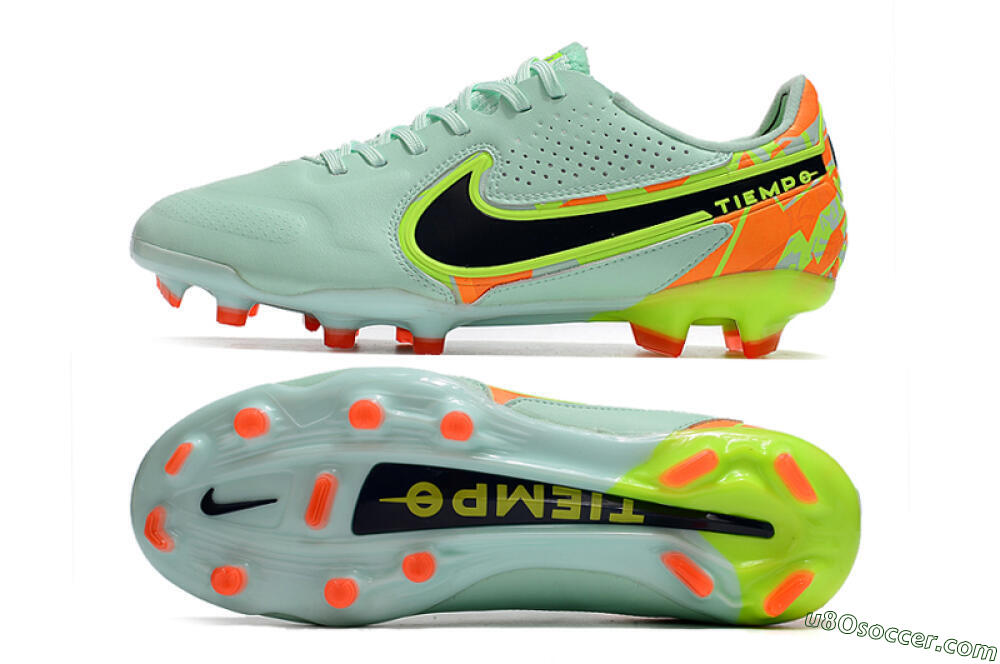 Nike Tiempo Legend 9 Elite FG Firm Ground Soccer Cleats - Jade/Yellow/Black 0