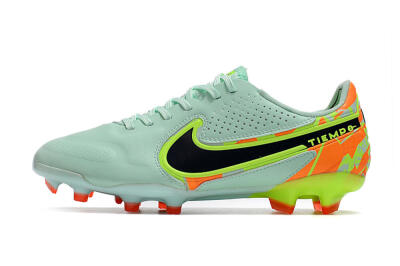 Nike Tiempo Legend 9 Elite FG Firm Ground Soccer Cleats - Jade/Yellow/Black