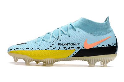 Nike Phantom GT2 DF Elite FG Firm Ground Soccer Cleats - Jade/Yellow/Pink