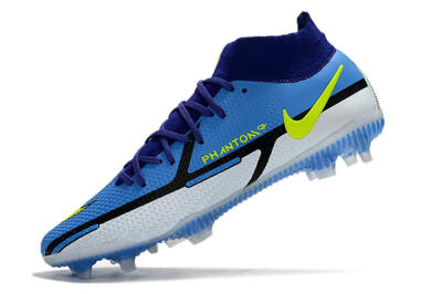 Nike Phantom GT2 DF Elite FG Firm Ground Soccer Cleats - Blue/Yellow/White