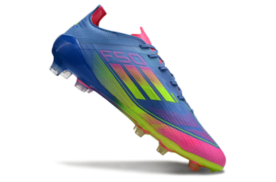 Adidas F50 Elite TF Artificial Turf Soccer Shoes - Blue/Pink/Yellow