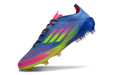 Adidas F50 Elite TF Artificial Turf Soccer Shoes - Blue/Pink/Yellow