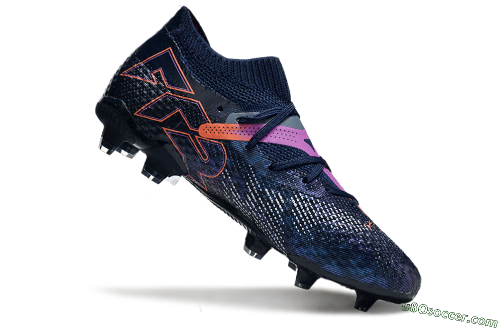 Puma Future Ultimate FG Firm Ground Soccer Cleats - Blue/Pink/Yellow 4
