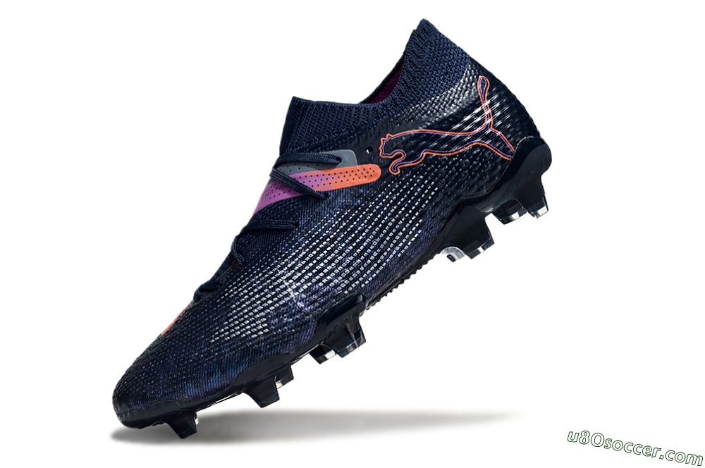 Puma Future Ultimate FG Firm Ground Soccer Cleats - Blue/Pink/Yellow 5
