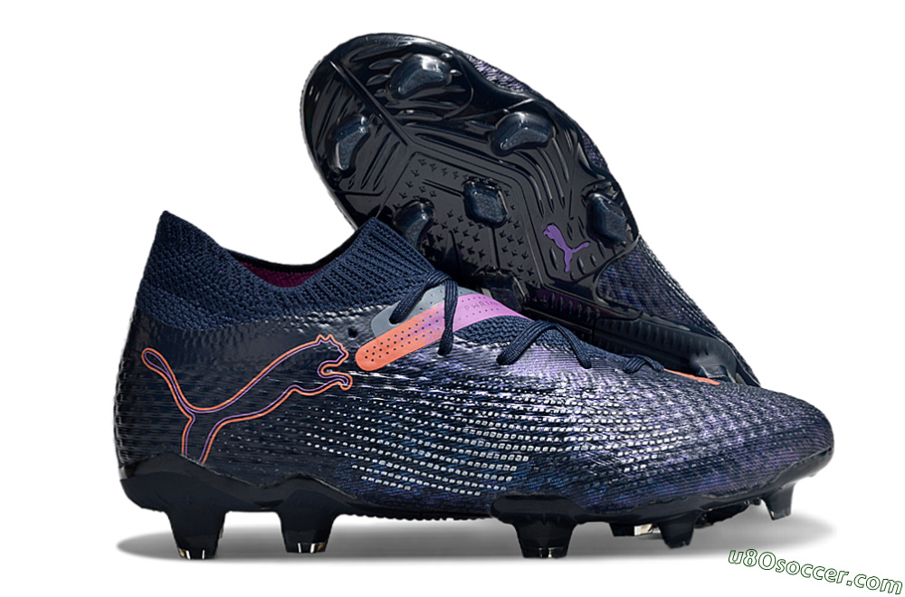 Puma Future Ultimate FG Firm Ground Soccer Cleats - Blue/Pink/Yellow 1