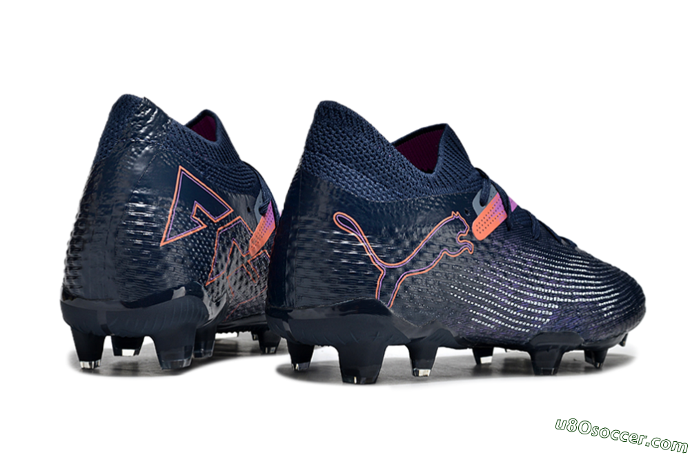 Puma Future Ultimate FG Firm Ground Soccer Cleats - Blue/Pink/Yellow 6