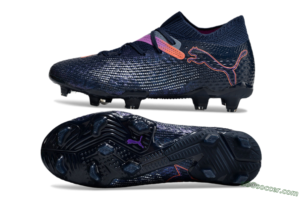 Puma Future Ultimate FG Firm Ground Soccer Cleats - Blue/Pink/Yellow 0
