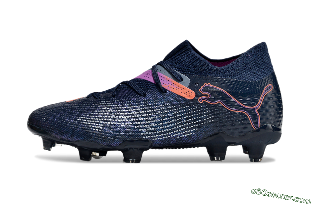 Puma Future Ultimate FG Firm Ground Soccer Cleats - Blue/Pink/Yellow 2