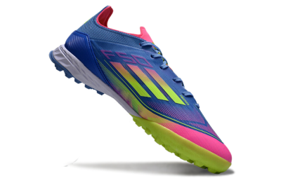 Adidas F50 Elite TF Artificial Turf Soccer Shoes - Blue/Pink/Yellow