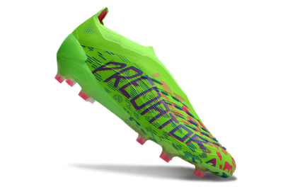 Adidas Predator Elite Laceless FG Firm Ground Soccer Cleats - Yellow/Red/Purple