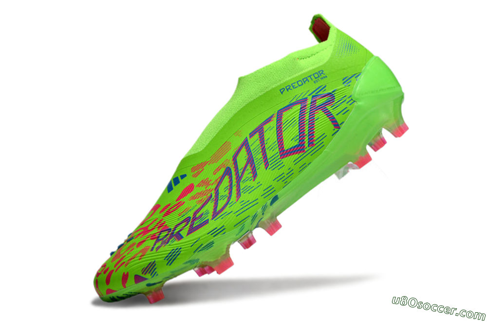 Adidas Predator Elite Laceless FG Firm Ground Soccer Cleats - Yellow/Red/Purple 5