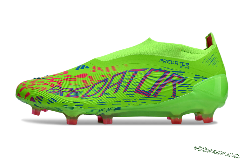 Adidas Predator Elite Laceless FG Firm Ground Soccer Cleats - Yellow/Red/Purple 2