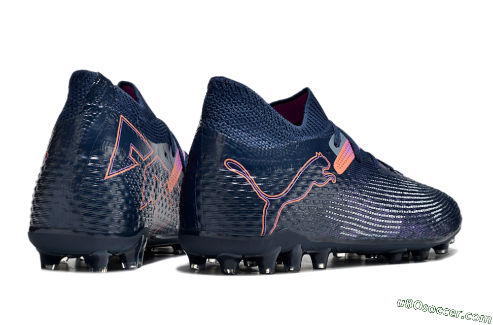 Puma Future Ultimate MG Multi Ground Soccer Cleats - Blue/Pink/Yellow 6