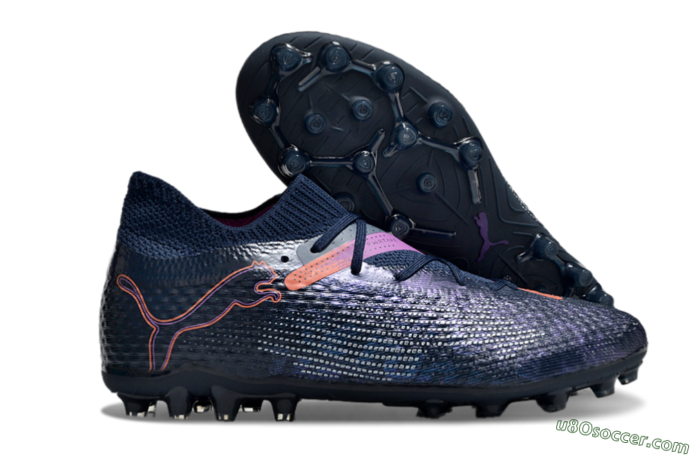 Puma Future Ultimate MG Multi Ground Soccer Cleats - Blue/Pink/Yellow 1