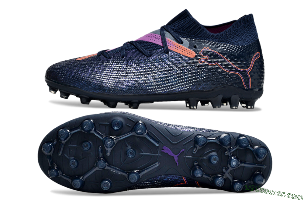 Puma Future Ultimate MG Multi Ground Soccer Cleats - Blue/Pink/Yellow 0