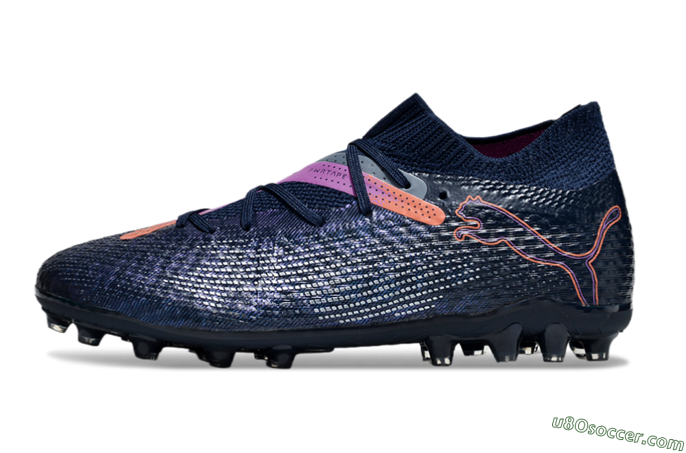 Puma Future Ultimate MG Multi Ground Soccer Cleats - Blue/Pink/Yellow 2