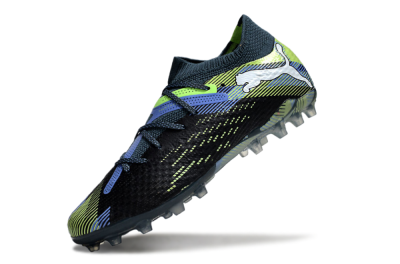 Puma Future Ultimate MG Multi Ground Soccer Cleats - Black/Blue/Yellow
