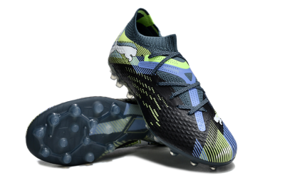 Puma Future Ultimate MG Multi Ground Soccer Cleats - Black/Blue/Yellow