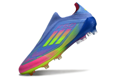 Adidas F50 Elite FG Firm Ground Soccer Cleats - Blue/Pink/Yellow