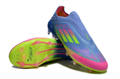 Adidas F50 Elite FG Firm Ground Soccer Cleats - Blue/Pink/Yellow