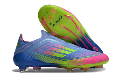 Adidas F50 Elite FG Firm Ground Soccer Cleats - Blue/Pink/Yellow