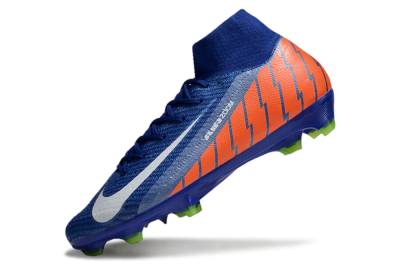 Nike Air Zoom Mercurial Superfly 10 Elite FG Firm Ground Soccer Cleats - Blue/White/Orange
