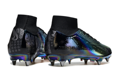 Nike Air Zoom Mercurial Superfly 10 Elite SG Soft Ground Soccer Cleats - Gold/Black/Blue