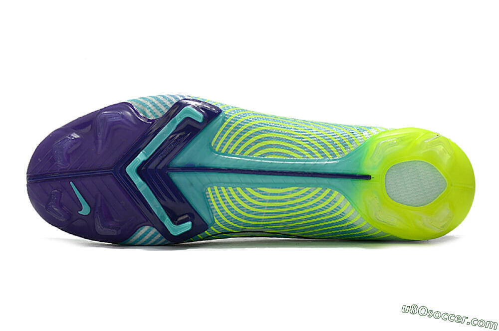 ike Mercurial Vapor 14 Elite FG Firm Ground Soccer Cleats - Blue/Jade/Yellow 6